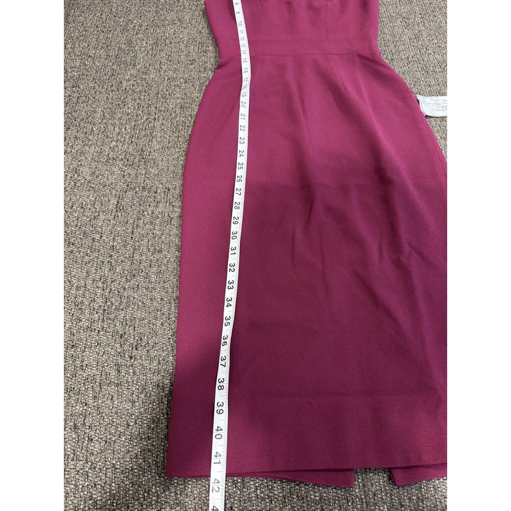 Dress The Population Sleeveless Elle Sheath Dress Dark Magenta NWOT Sz XXS $198 - Picture 15 of 15
